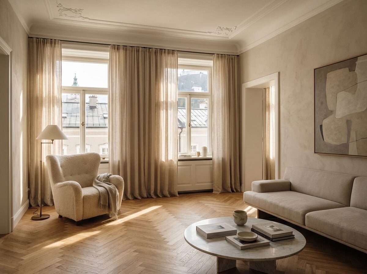 Elegante kernsanierte Altbauwohnung mit Fischgrätparkett